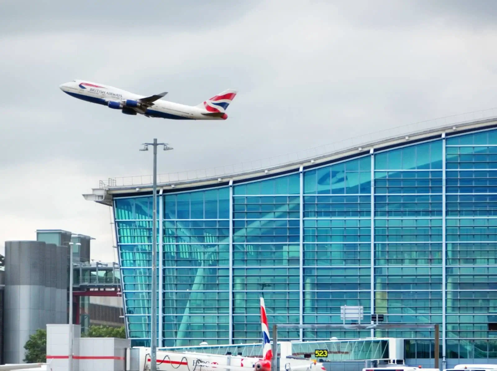 Heathrow Airport, one of the busiest airports in the world